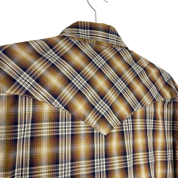 Pendleton Pearl Snap Frontier Shirt Mens S Long Sleeve Plaid Button Up Western - Picture 8 of 13